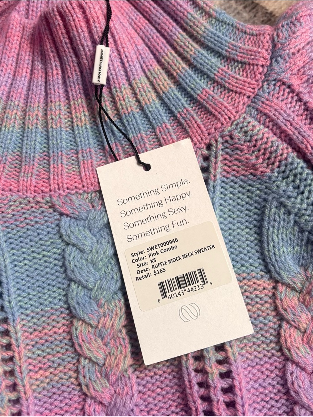 Pink Ruffle Neck Sweater - Picture 2 of 2